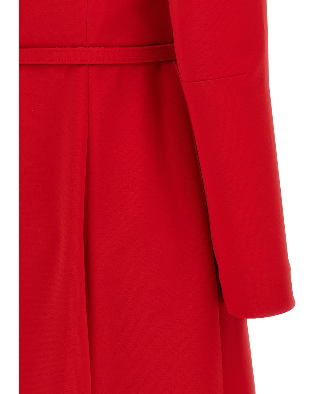 CAROLINA HERRERA Красное полиэстеровое вечернее платье, фото 4