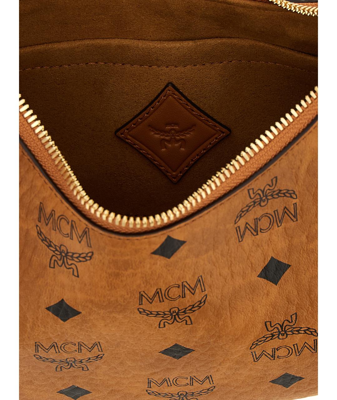 MCM Коричневая сумка через плечо из искусственной кожи, фото 4