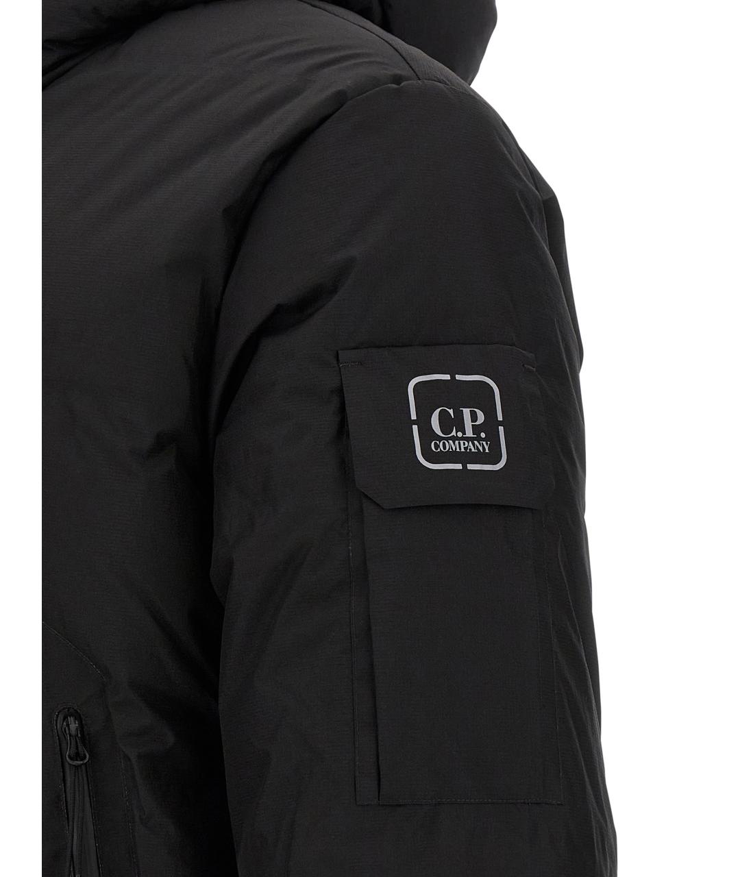 CP COMPANY Черный полиамидовый пуховик, фото 4
