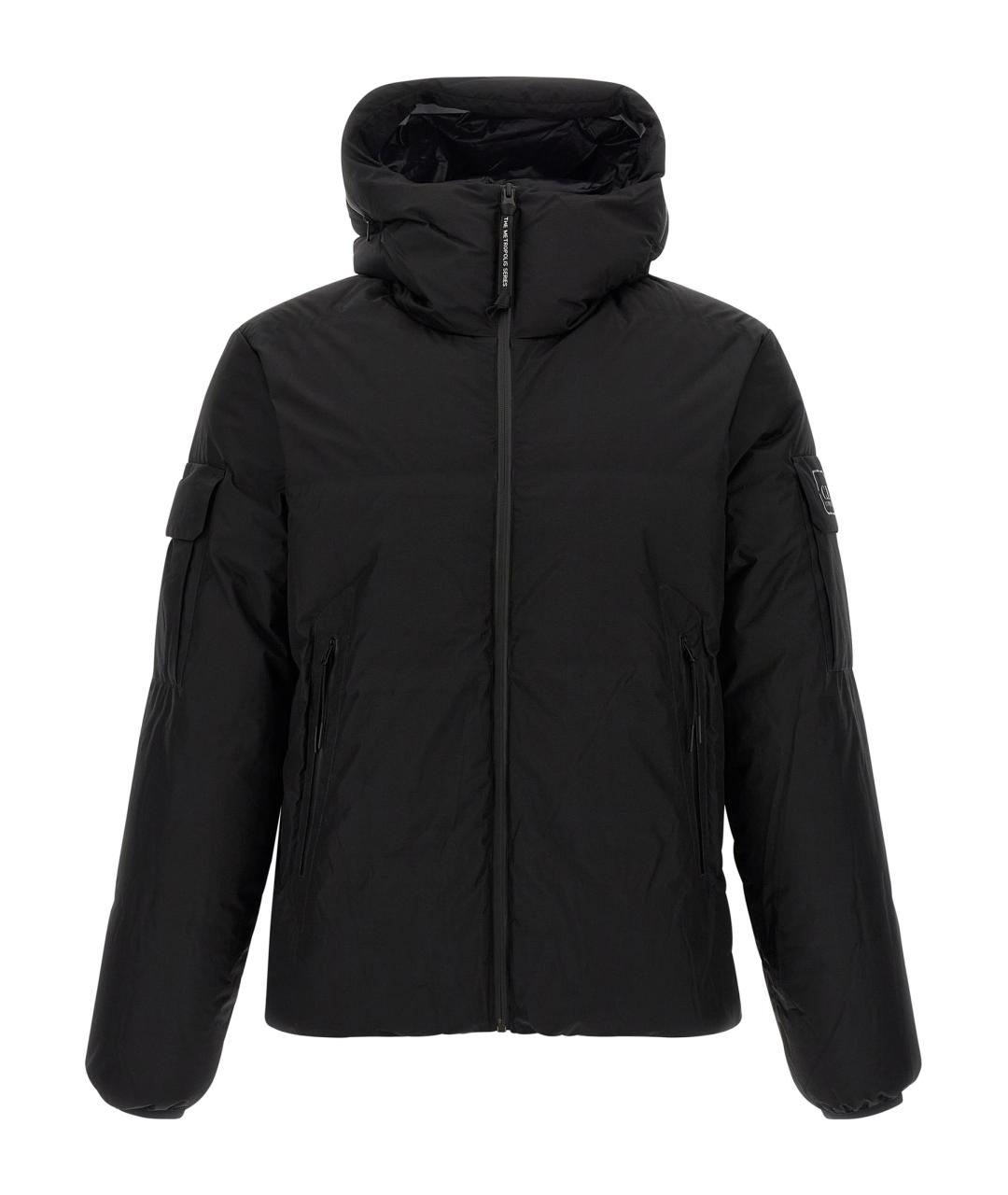 CP COMPANY Черный полиамидовый пуховик, фото 1