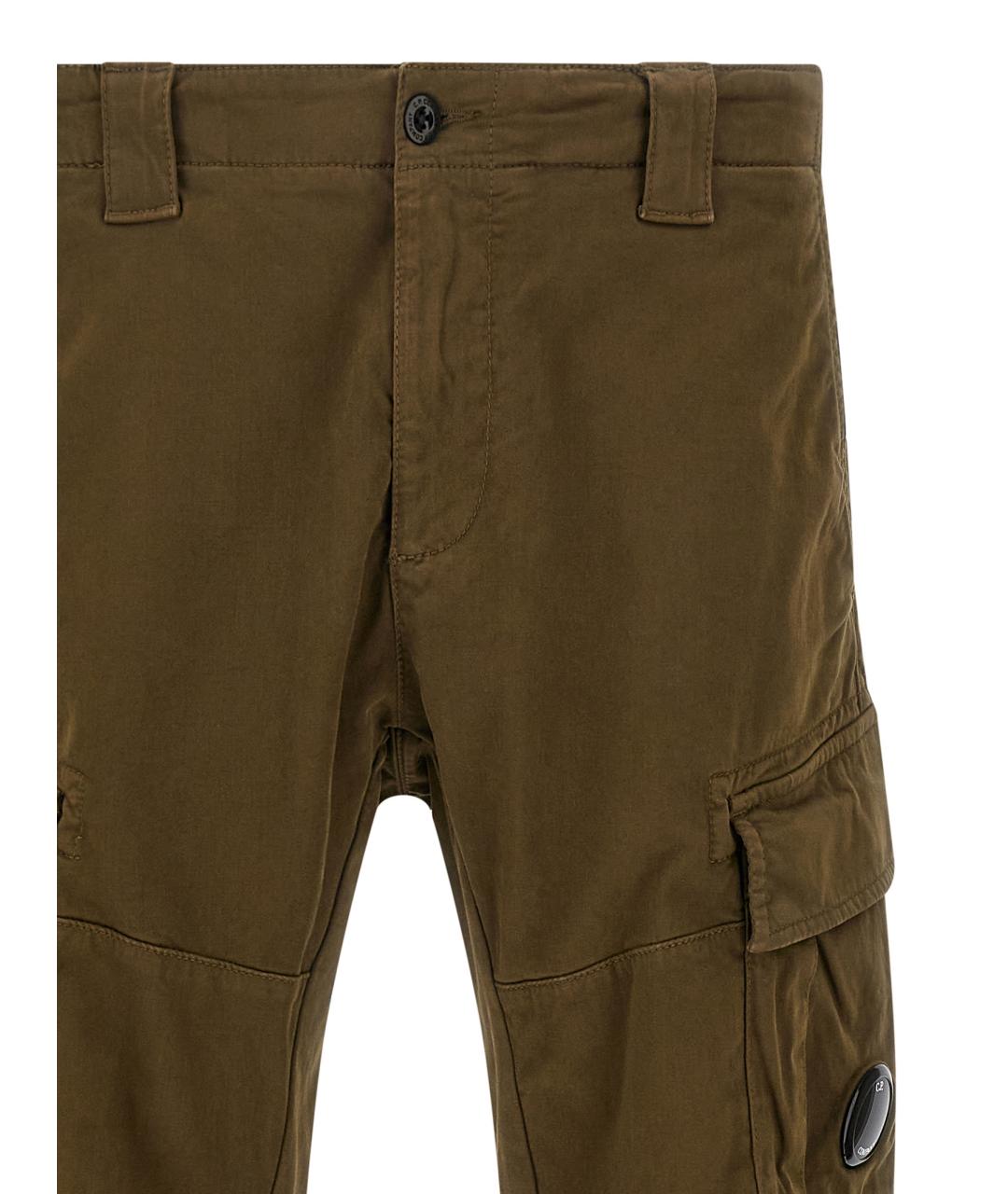 CP COMPANY Зеленые хлопковые повседневные брюки, фото 3