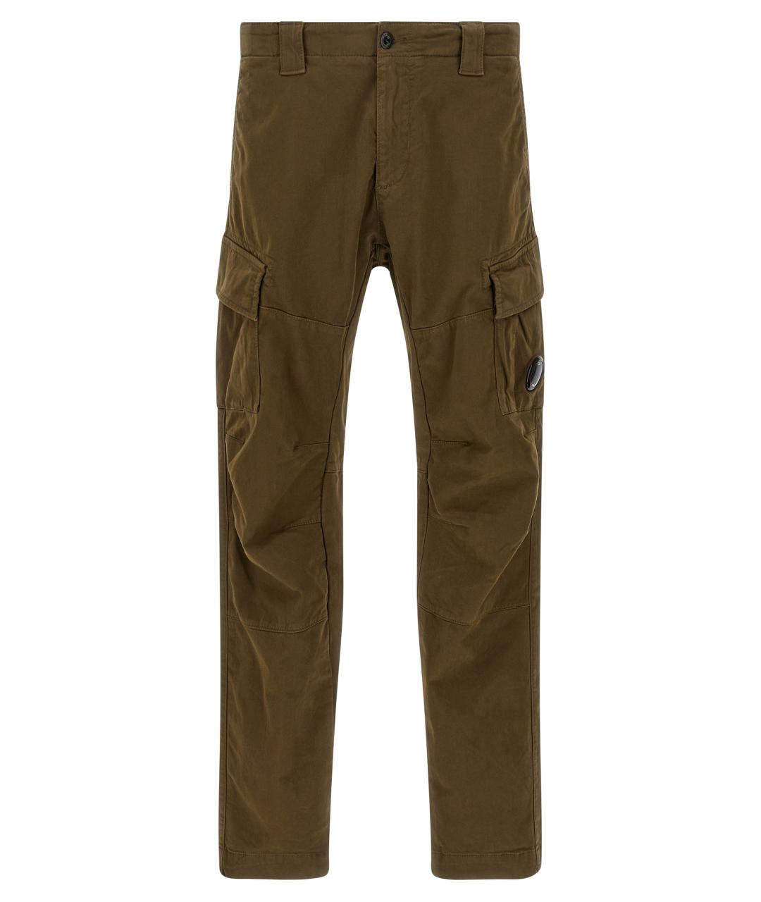 CP COMPANY Зеленые хлопковые повседневные брюки, фото 1