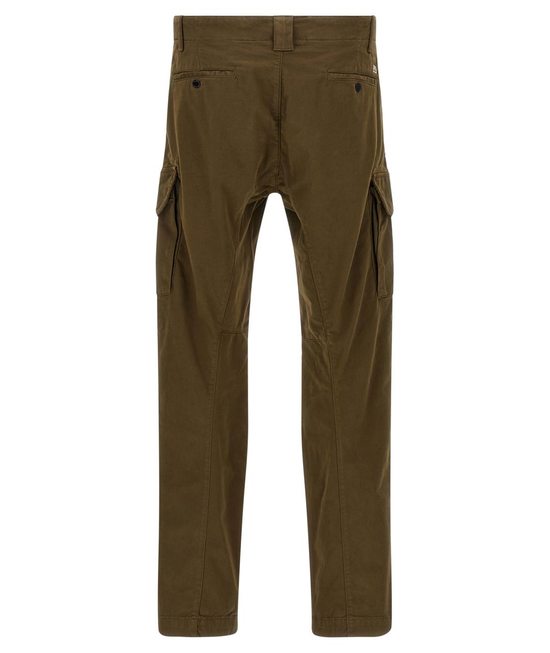 CP COMPANY Зеленые хлопковые повседневные брюки, фото 2