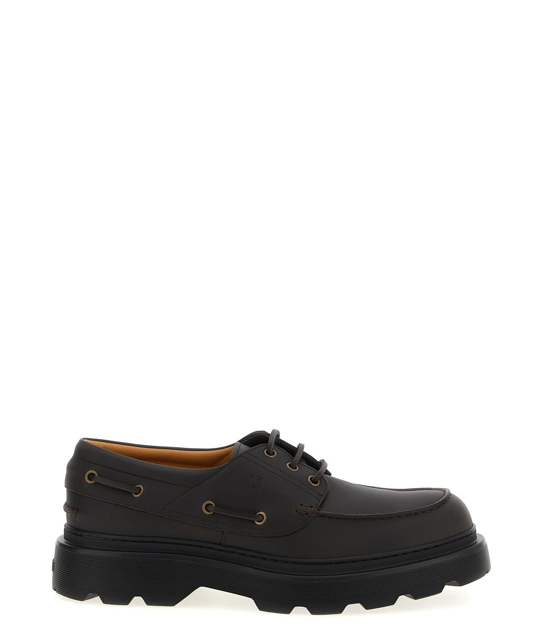 TOD'S Коричневые кожаные лоферы, фото 1