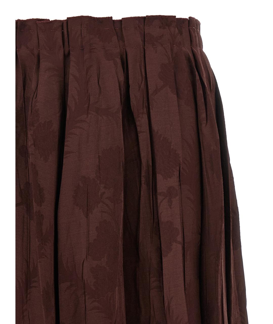 ETRO Бордовая вискозная юбка мини, фото 3