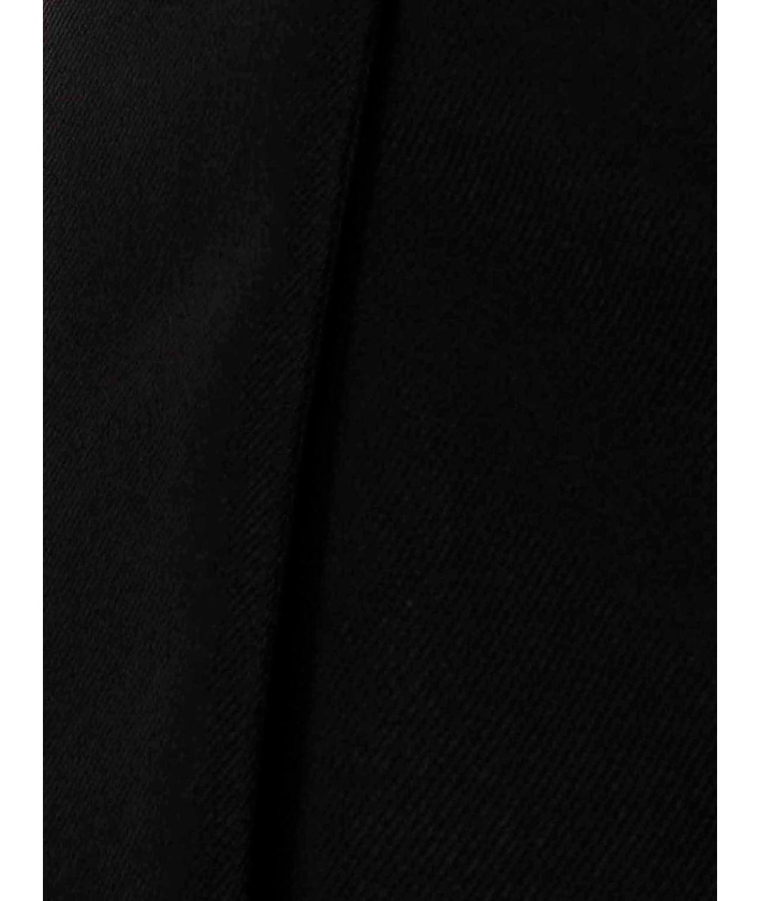 SPORTMAX Черные полиэстеровые прямые брюки, фото 4