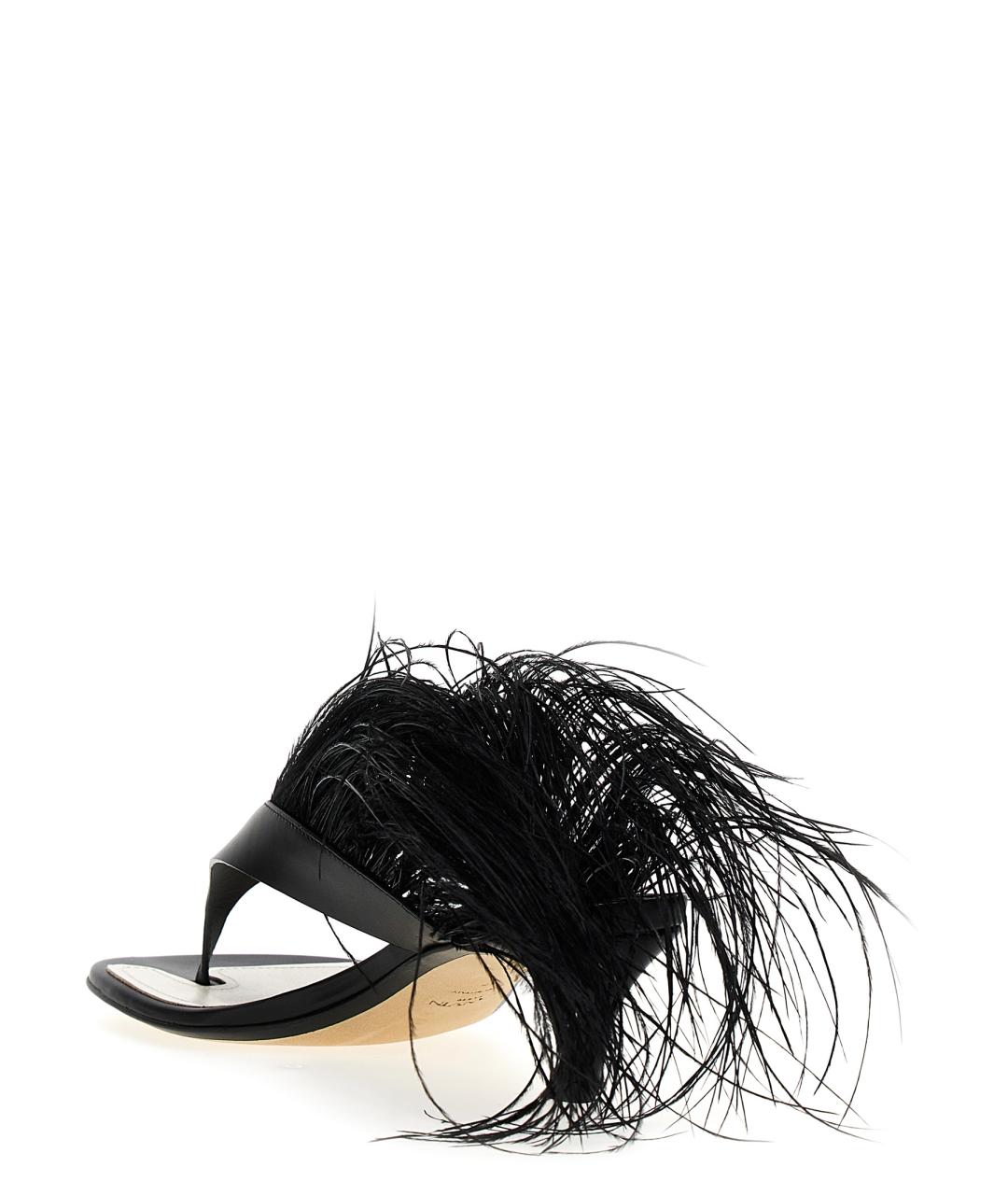 LANVIN Черные кожаные мюли, фото 3