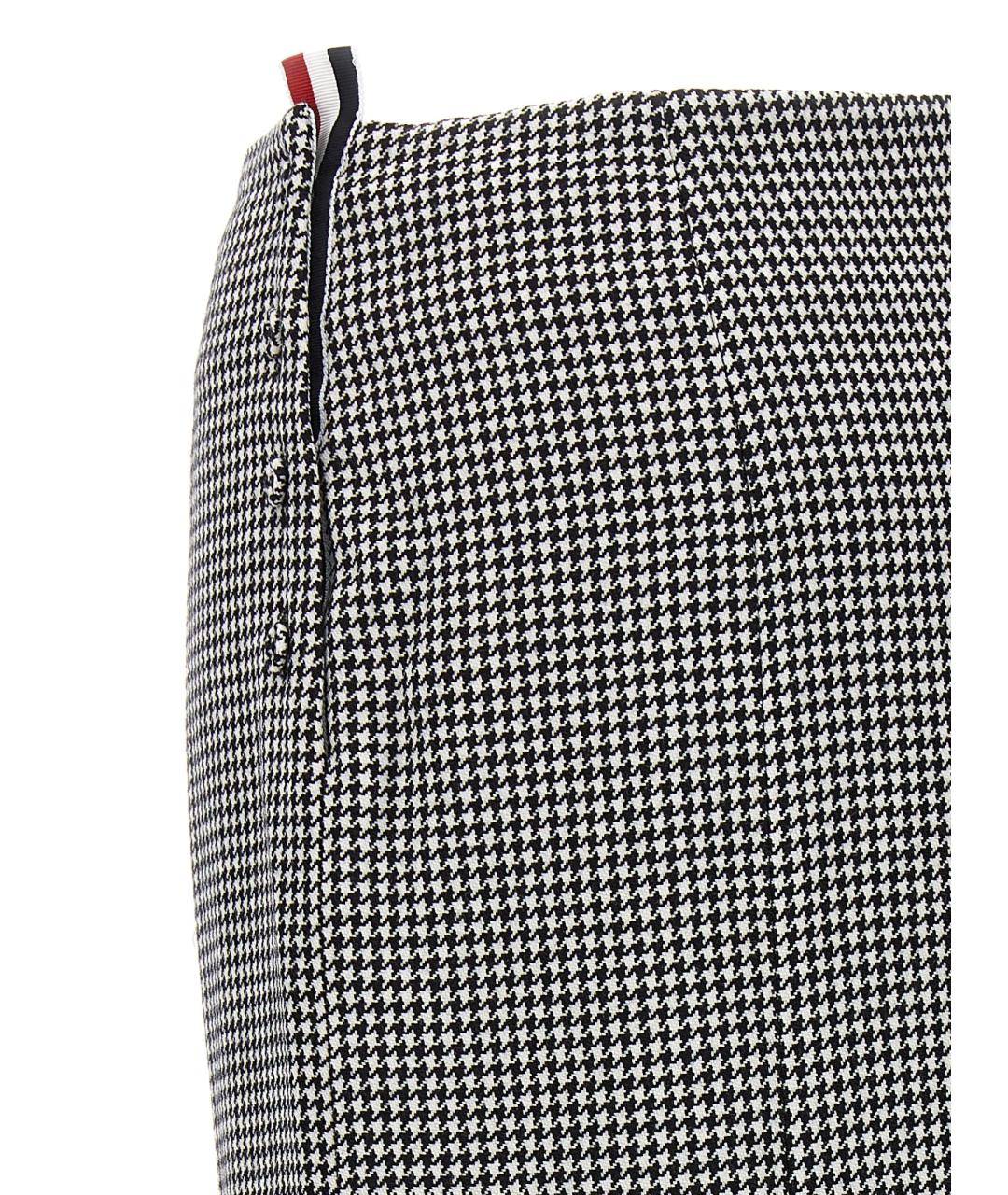 THOM BROWNE Серая шерстяная юбка миди, фото 4