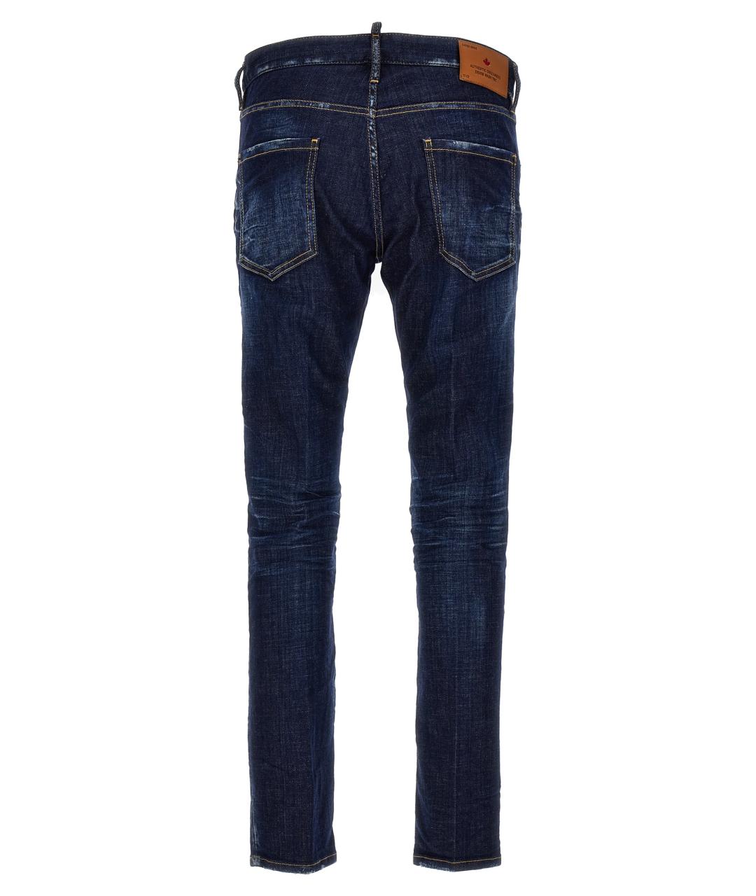 DSQUARED2 Синие хлопковые джинсы скинни, фото 2