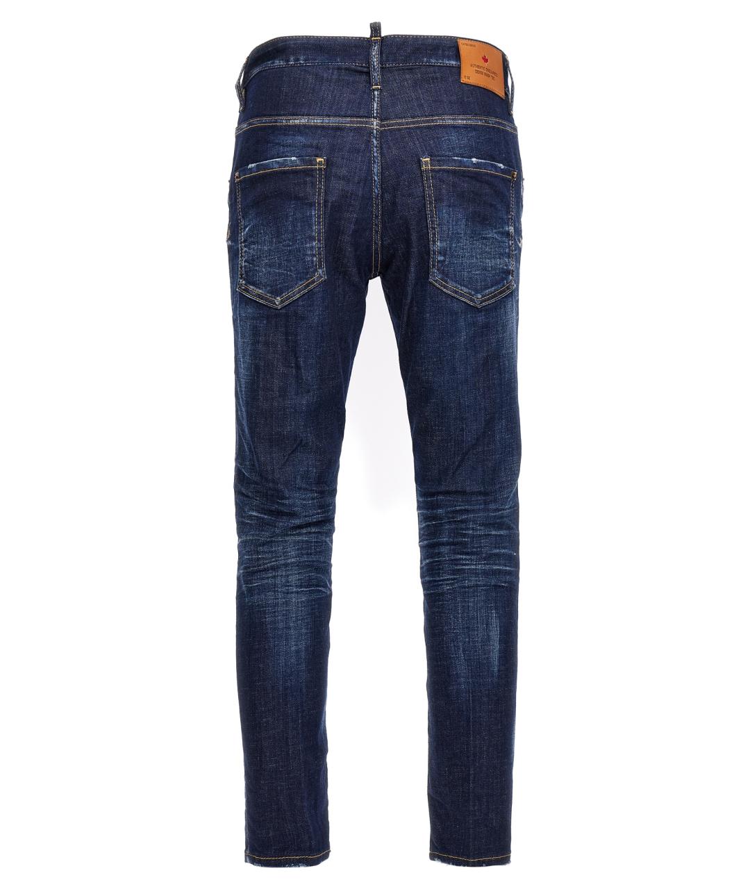 DSQUARED2 Синие хлопковые джинсы скинни, фото 2