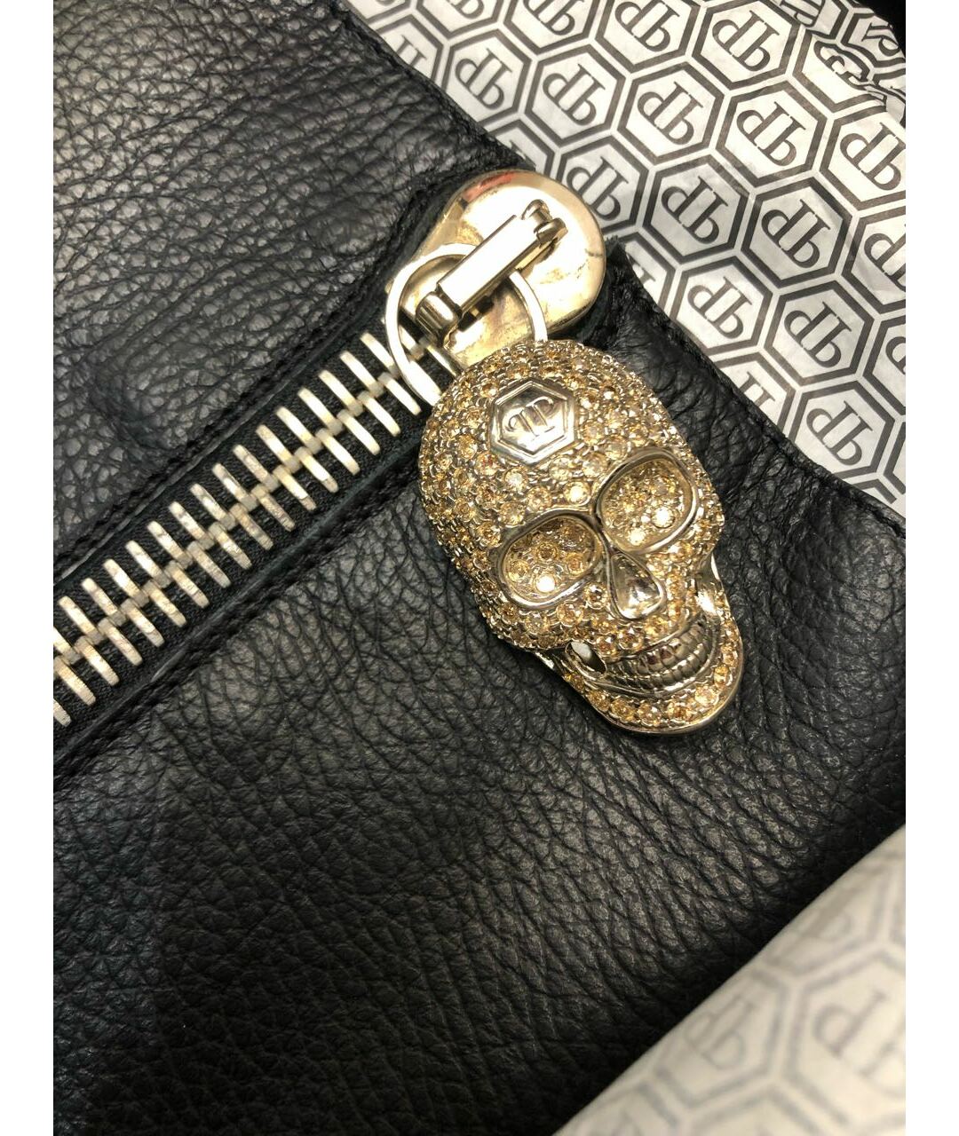 PHILIPP PLEIN Черные кожаные сапоги, фото 4