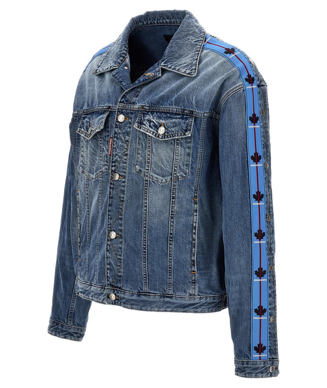 DSQUARED2 Синяя хлопковая куртка, фото 3