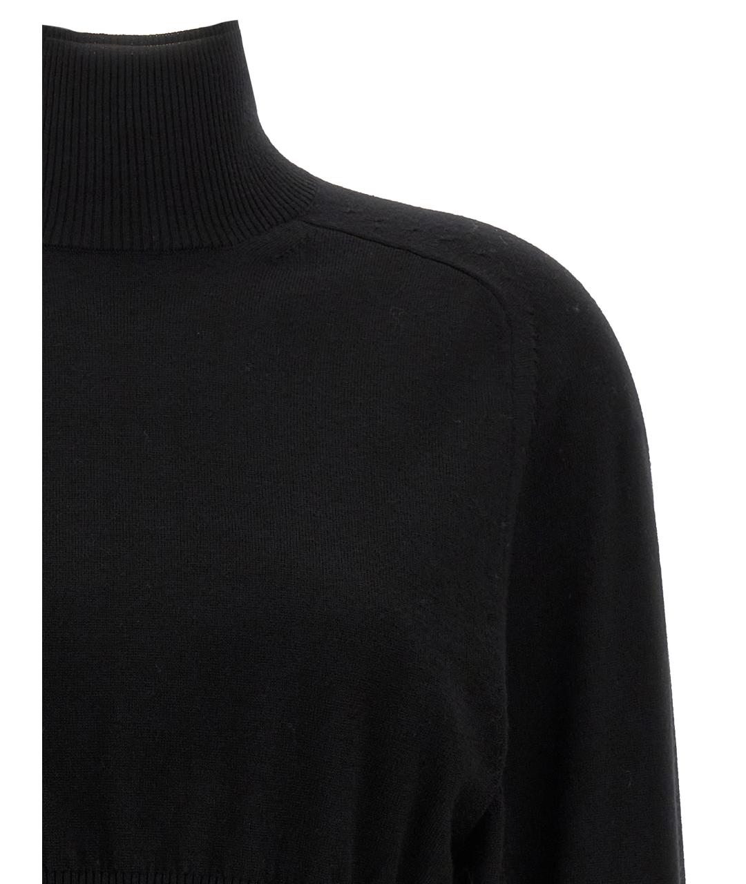 SPORTMAX Черный шерстяной джемпер / свитер, фото 3