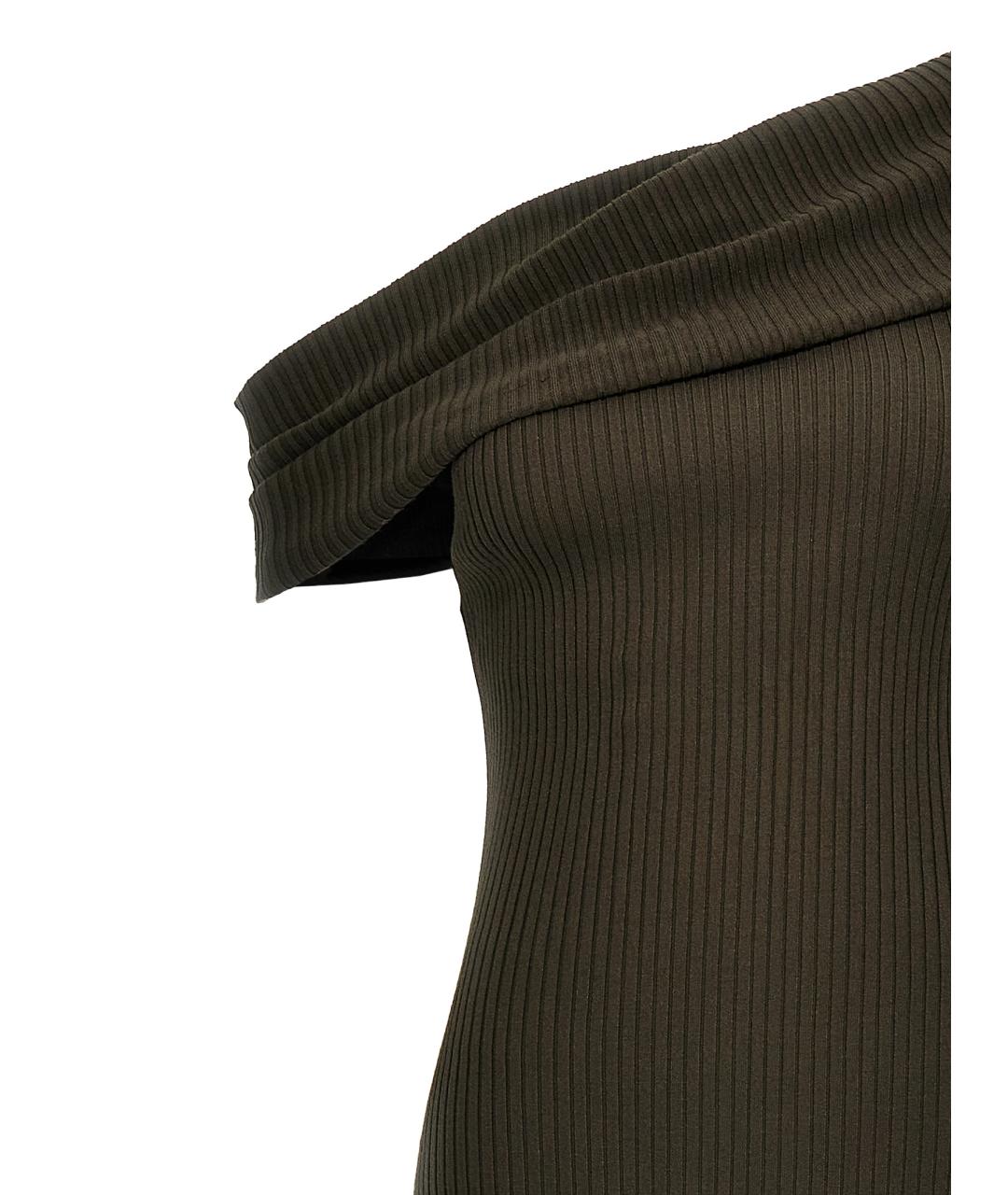 COURREGES Коричневое вискозное повседневное платье, фото 3