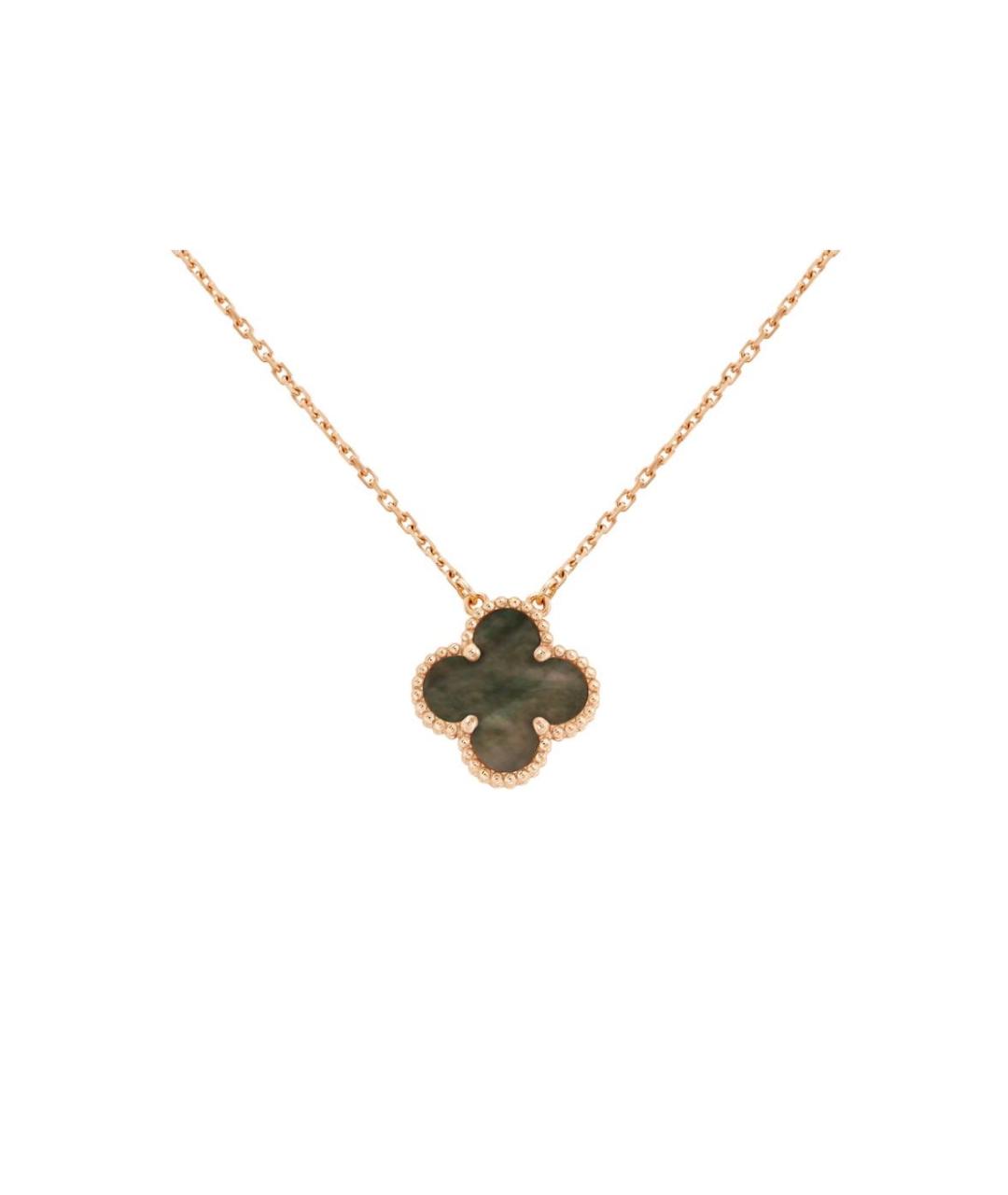 VAN CLEEF & ARPELS Зеленая подвеска из розового золота, фото 1