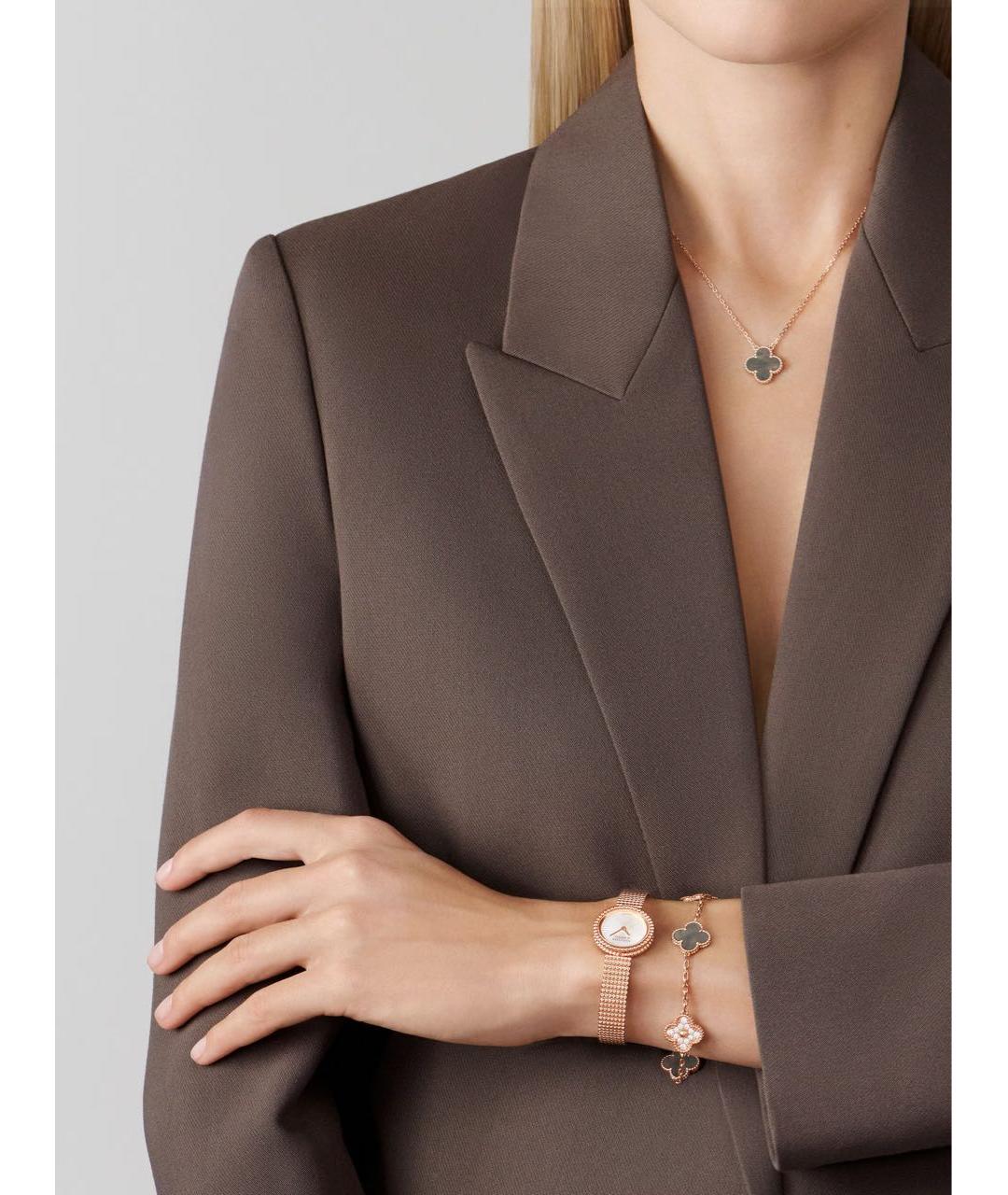 VAN CLEEF & ARPELS Зеленая подвеска из розового золота, фото 8