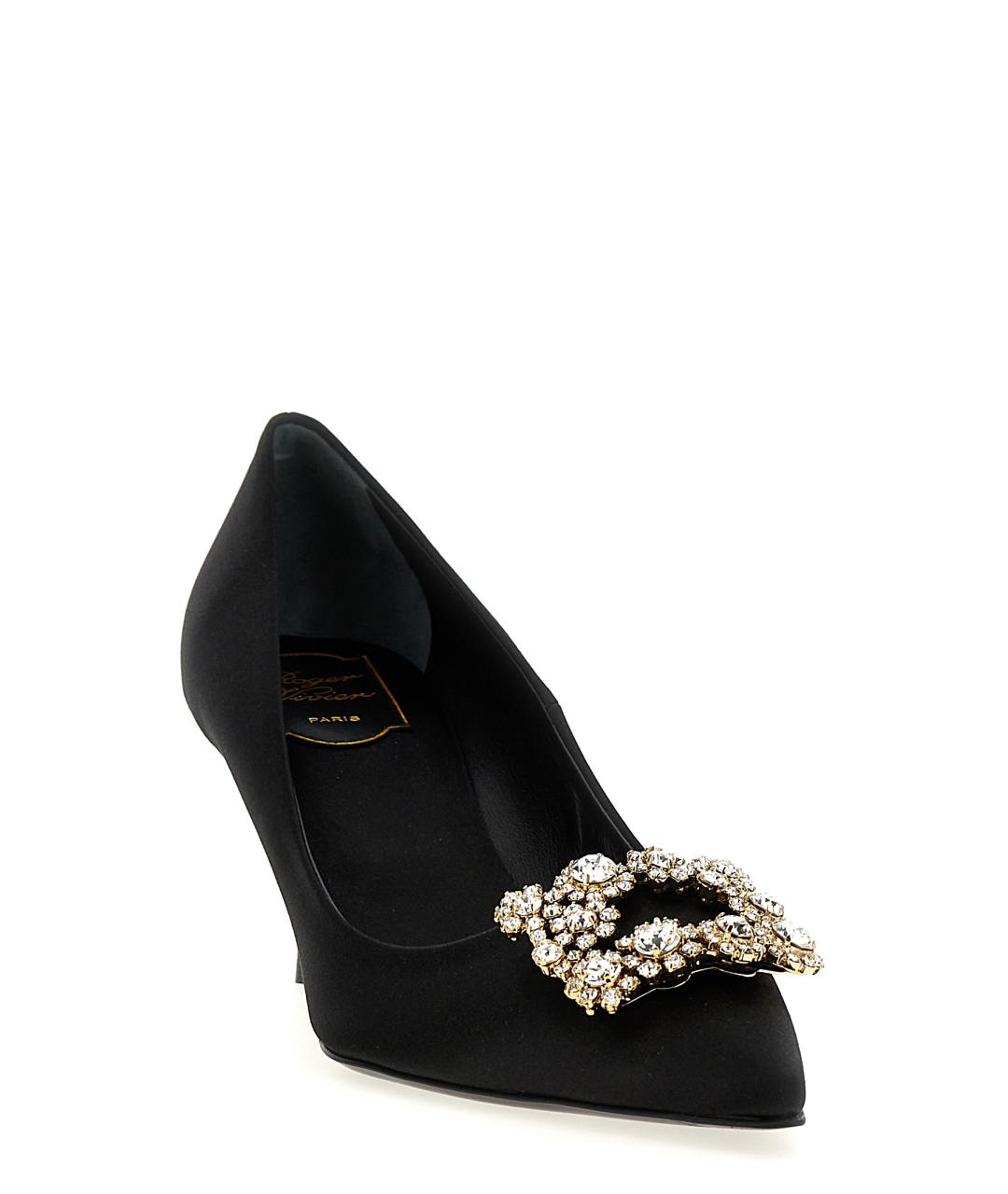 ROGER VIVIER Черные текстильные туфли, фото 2