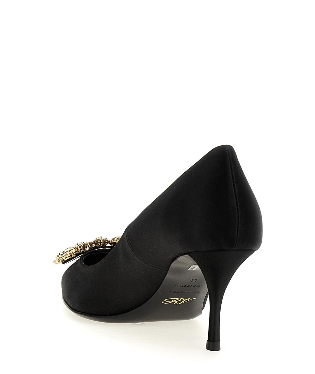 ROGER VIVIER Черные текстильные туфли, фото 3