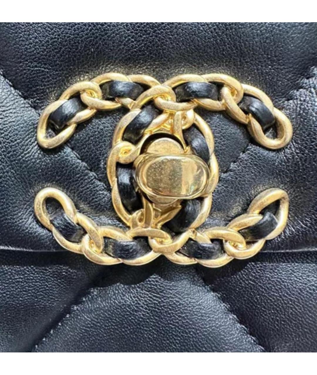 CHANEL Черная кожаная сумка через плечо, фото 6