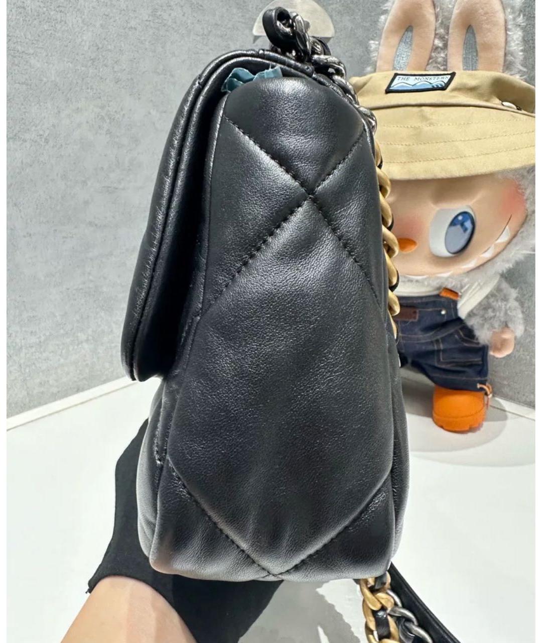 CHANEL Черная кожаная сумка через плечо, фото 4