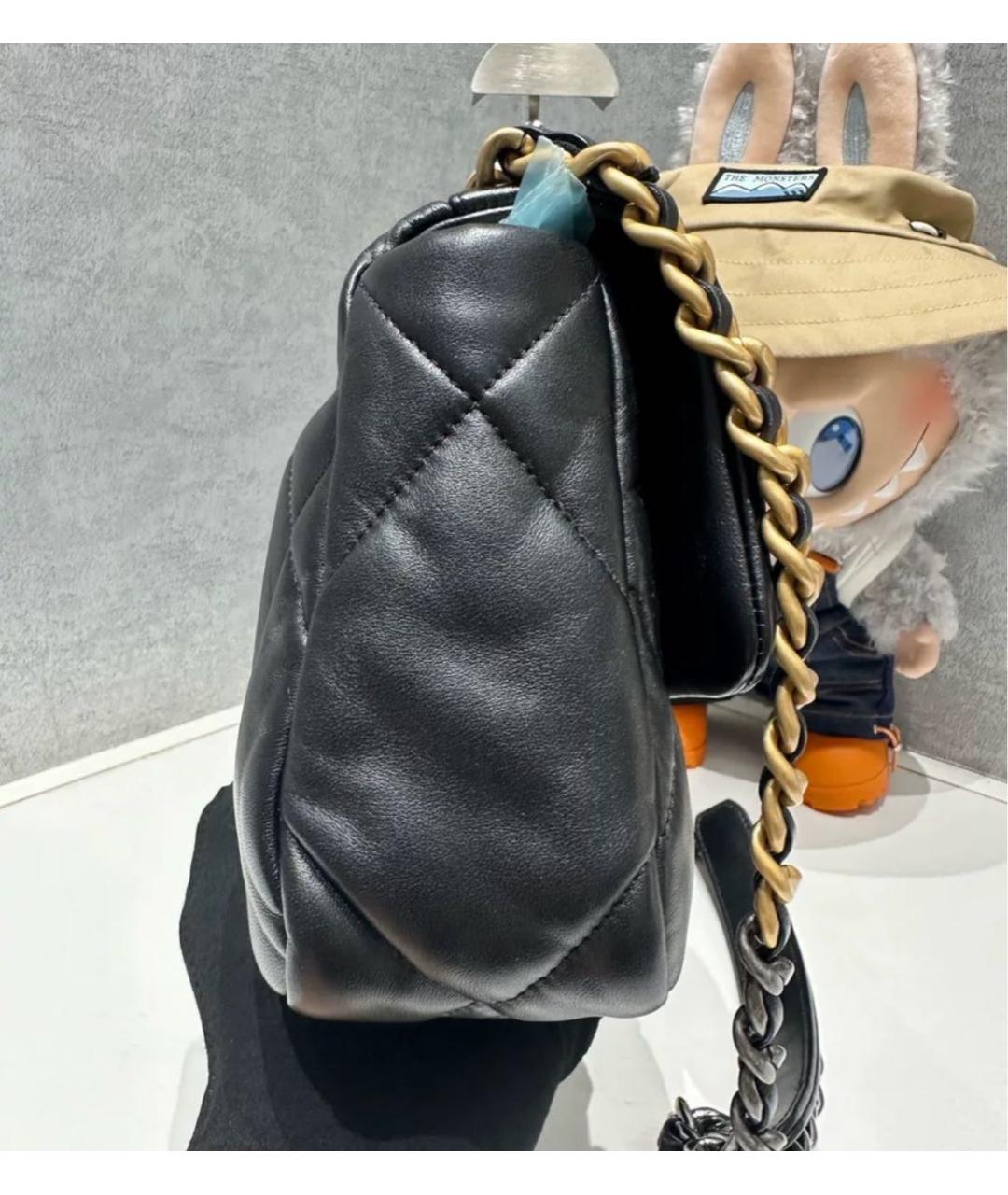 CHANEL Черная кожаная сумка через плечо, фото 3