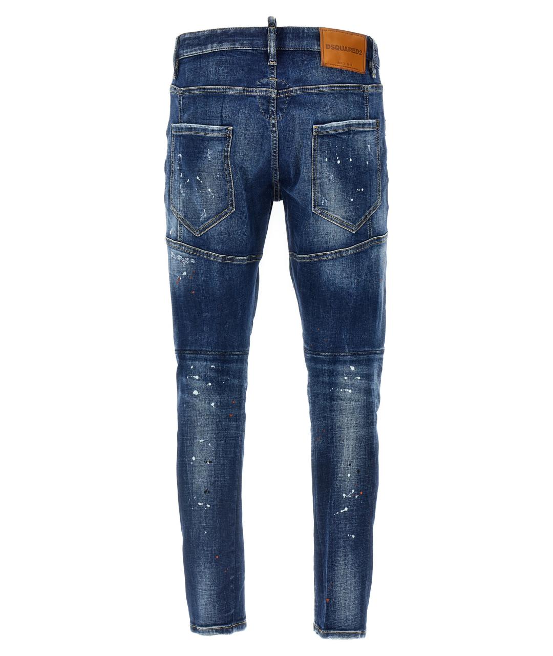DSQUARED2 Синие хлопковые джинсы скинни, фото 2