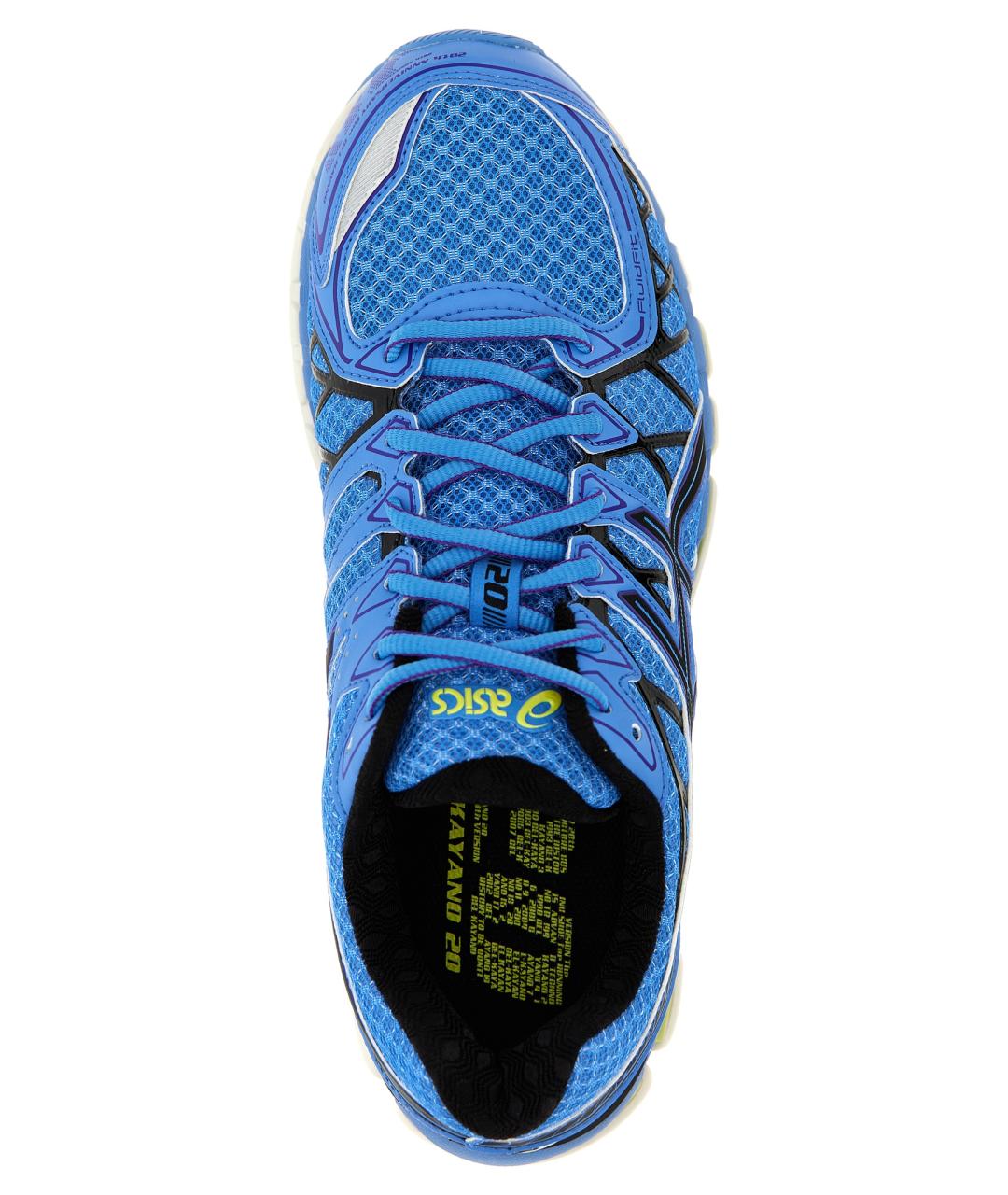 ASICS Голубые синтетические кроссовки, фото 4
