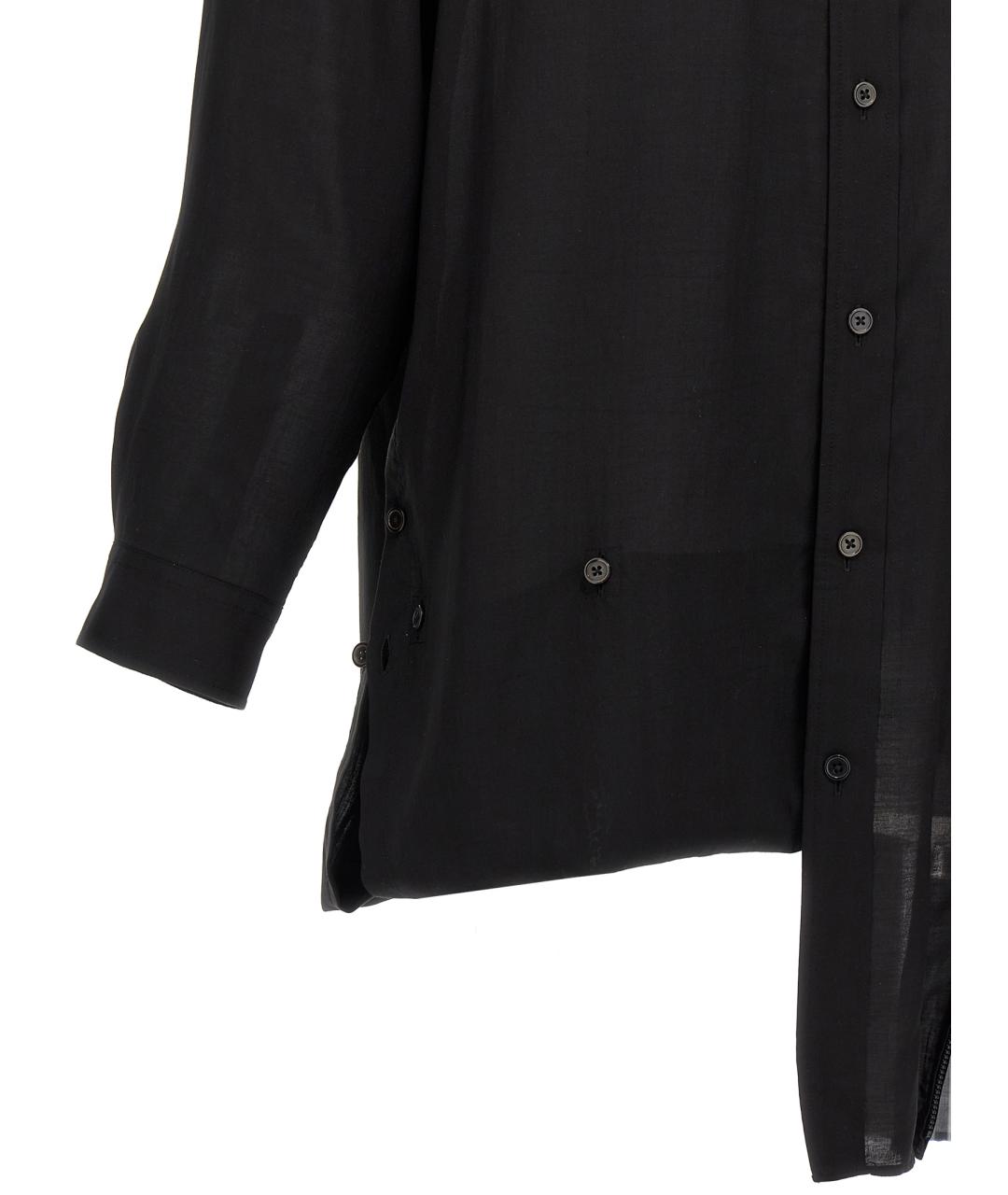 YOHJI YAMAMOTO Черная кэжуал рубашка, фото 4