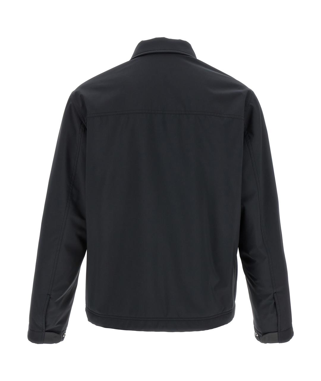 BRIONI Темно-синяя полиэстеровая куртка, фото 2