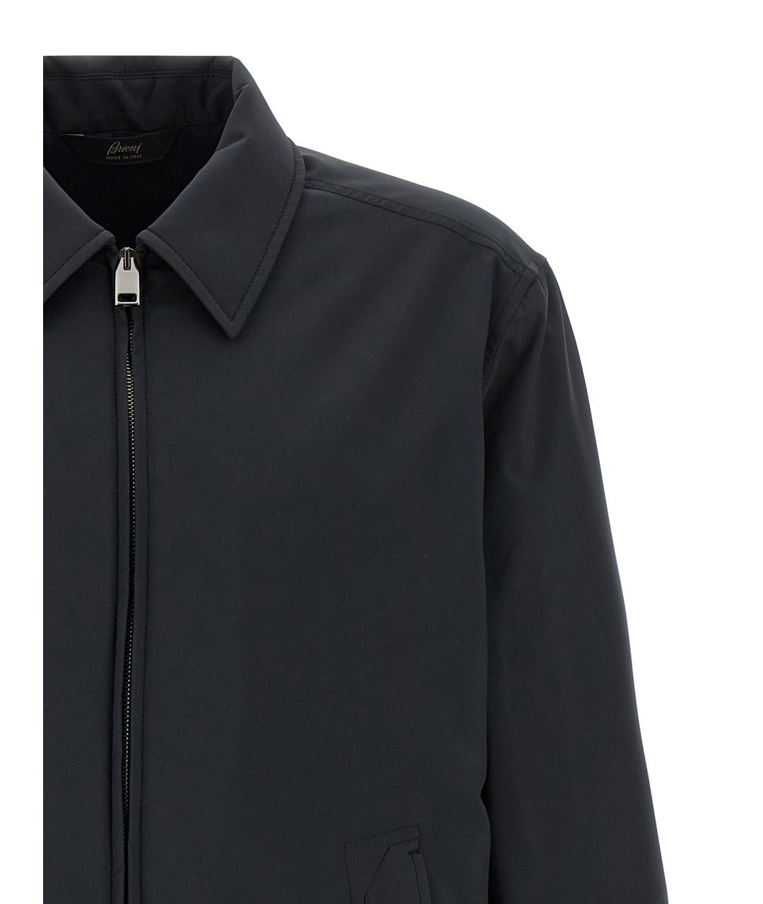 BRIONI Темно-синяя полиэстеровая куртка, фото 3