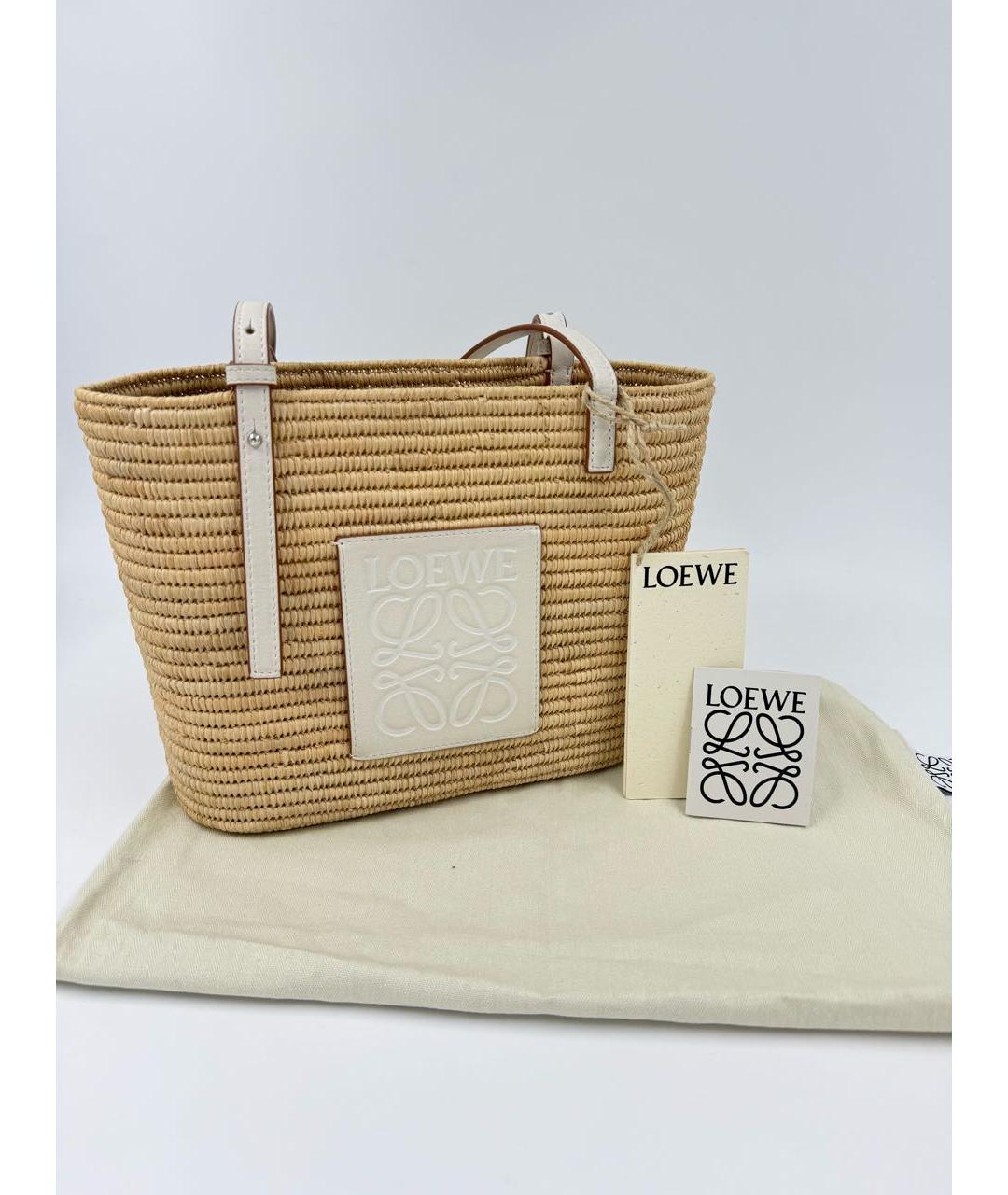LOEWE Желтая пелетеная сумка через плечо, фото 3