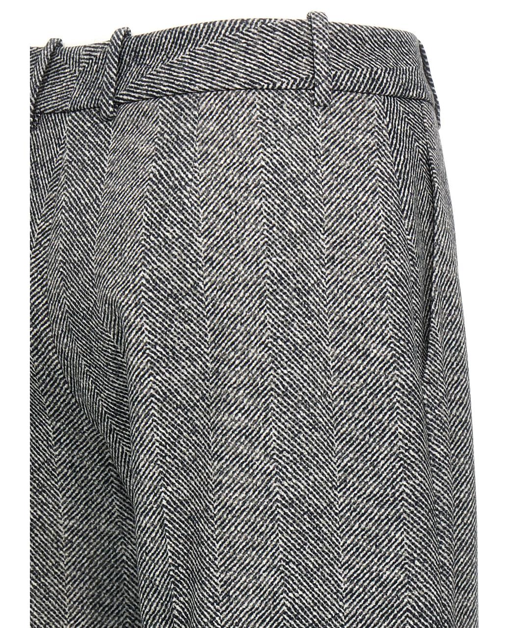 ERMANNO SCERVINO Серые вискозные брюки широкие, фото 4