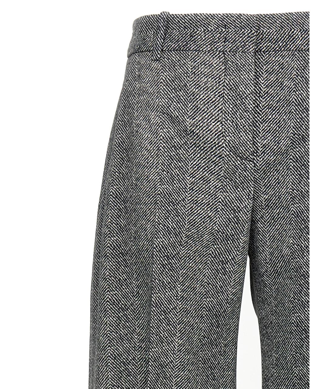 ERMANNO SCERVINO Серые вискозные брюки широкие, фото 3