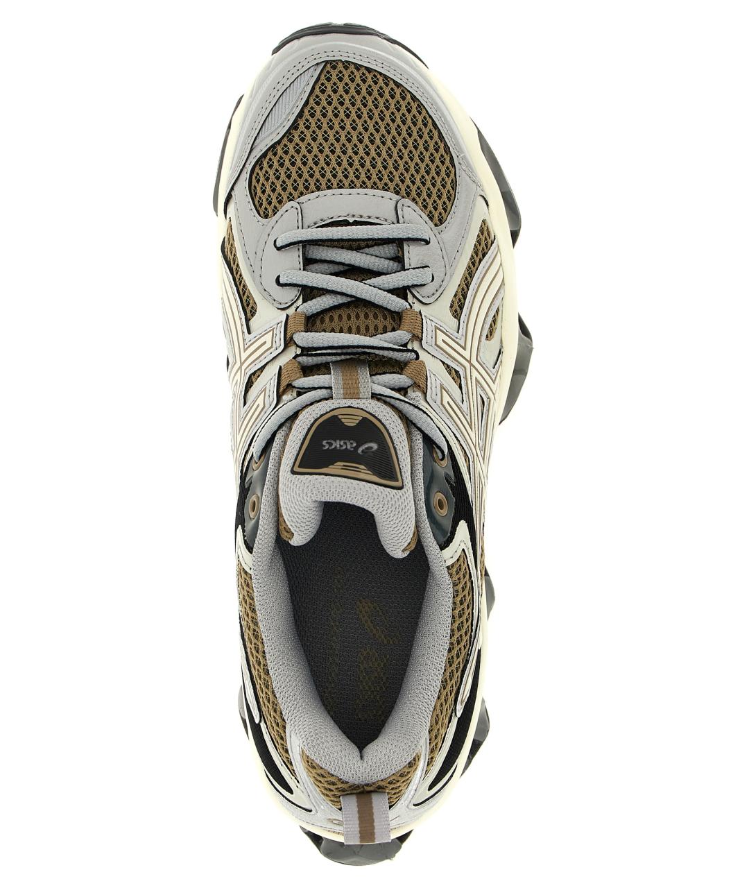 ASICS Серые кожаные кроссовки, фото 4