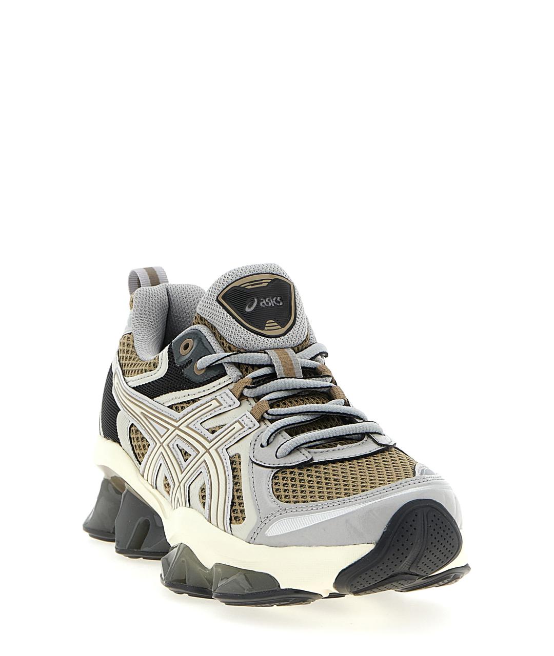 ASICS Серые кожаные кроссовки, фото 2