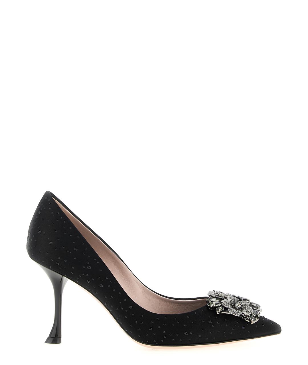 ROGER VIVIER Черные текстильные туфли, фото 1