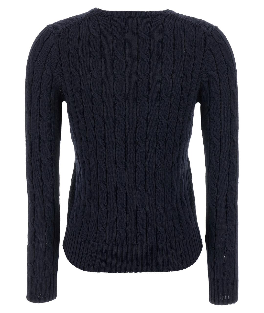 POLO RALPH LAUREN Синий хлопковый кардиган, фото 2