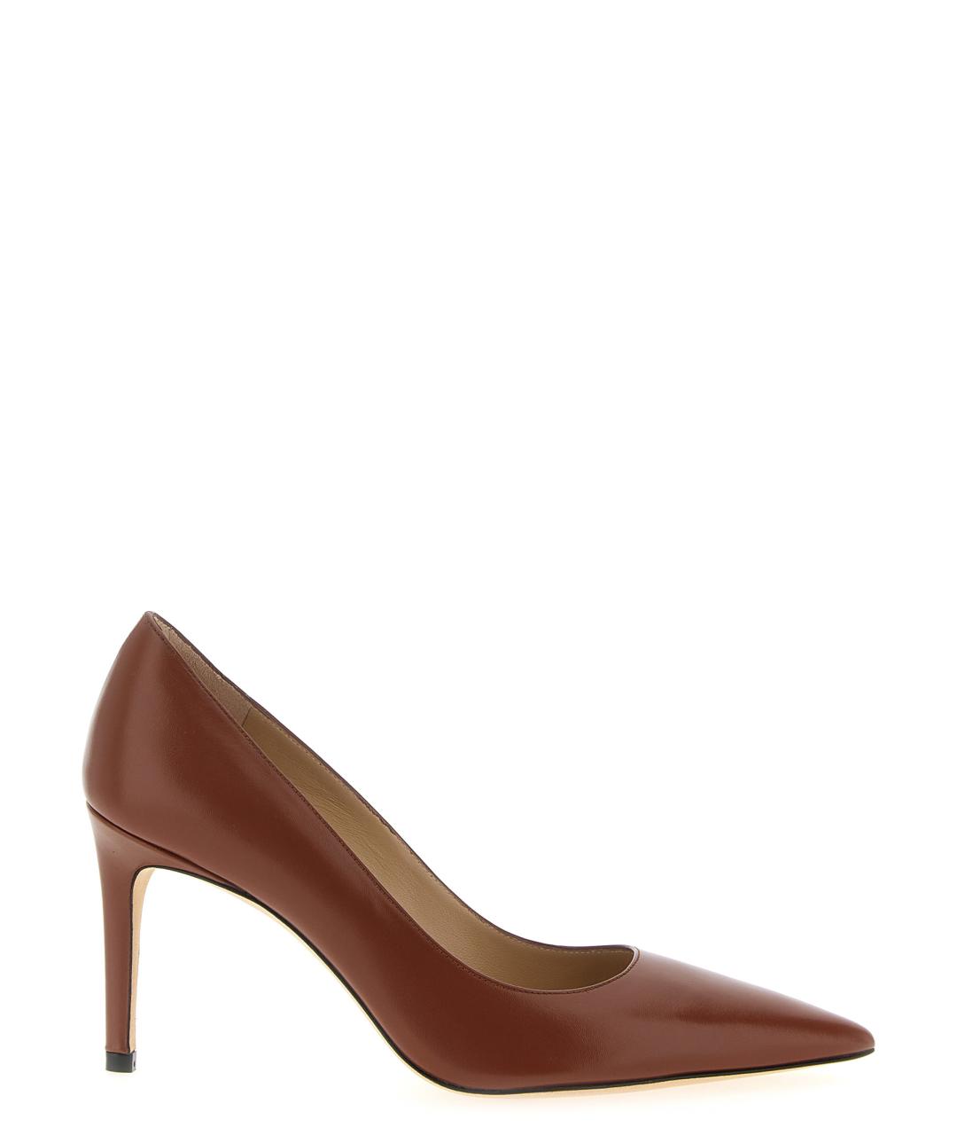 STUART WEITZMAN Коричневые кожаные туфли, фото 1