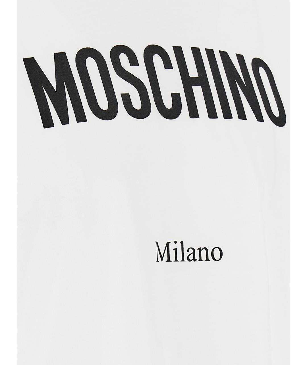 MOSCHINO Мульти хлопковая футболка, фото 4