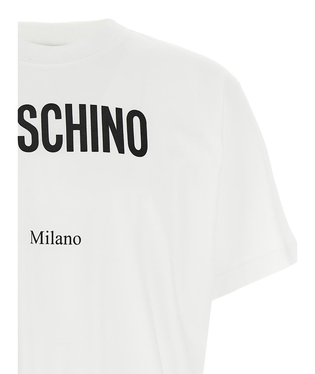 MOSCHINO Мульти хлопковая футболка, фото 3