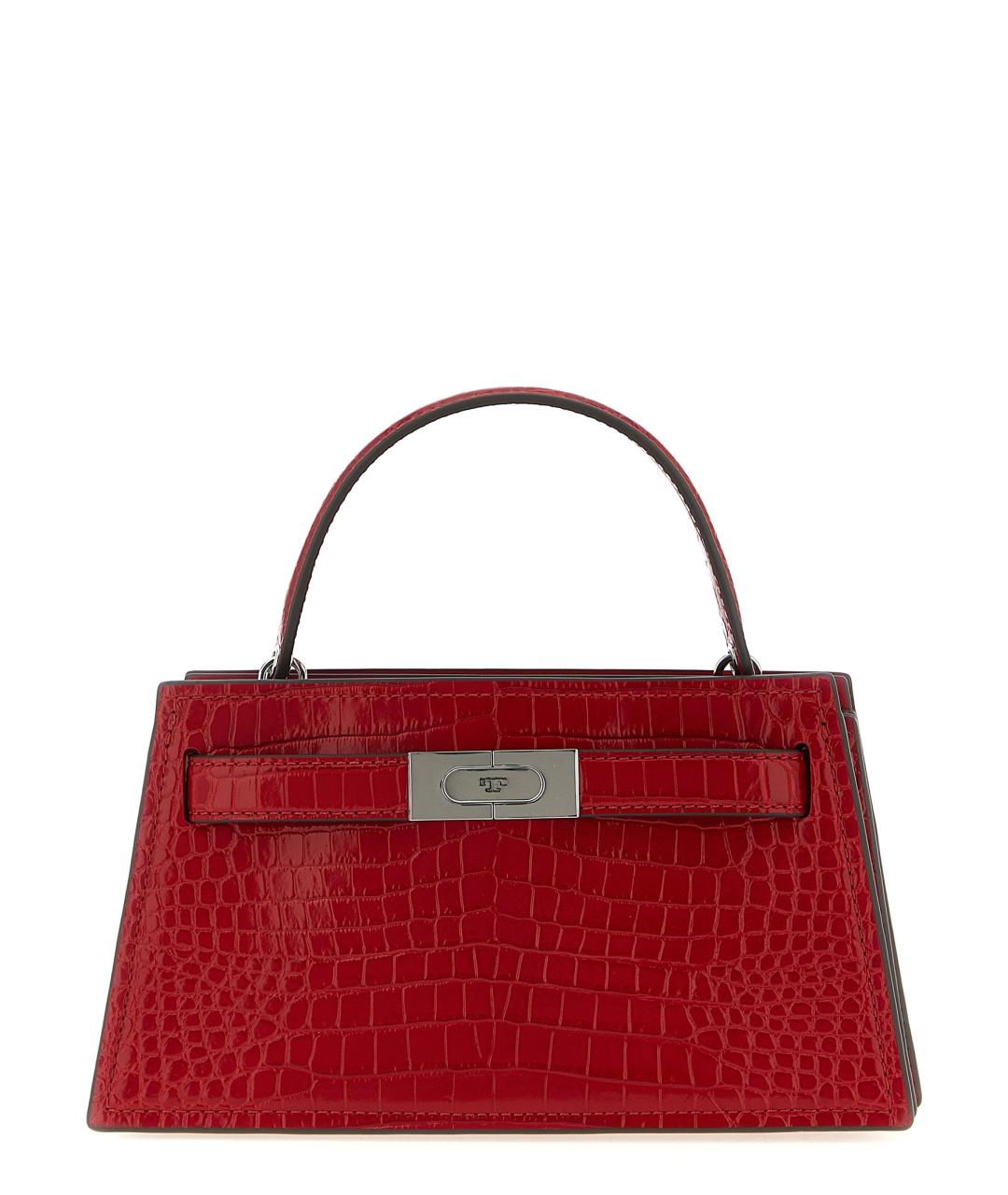 TORY BURCH Красная кожаная сумка тоут, фото 1
