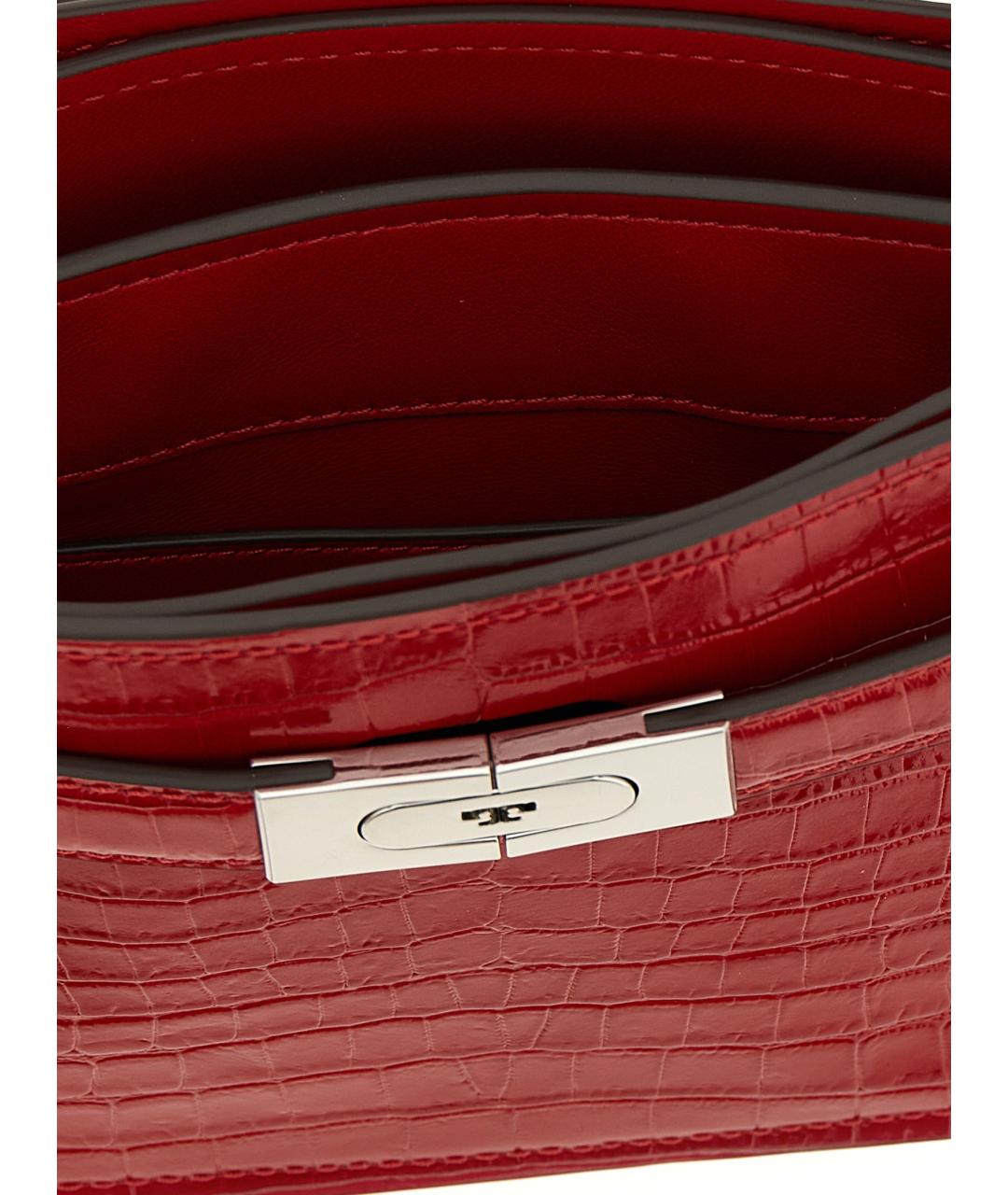 TORY BURCH Красная кожаная сумка тоут, фото 4