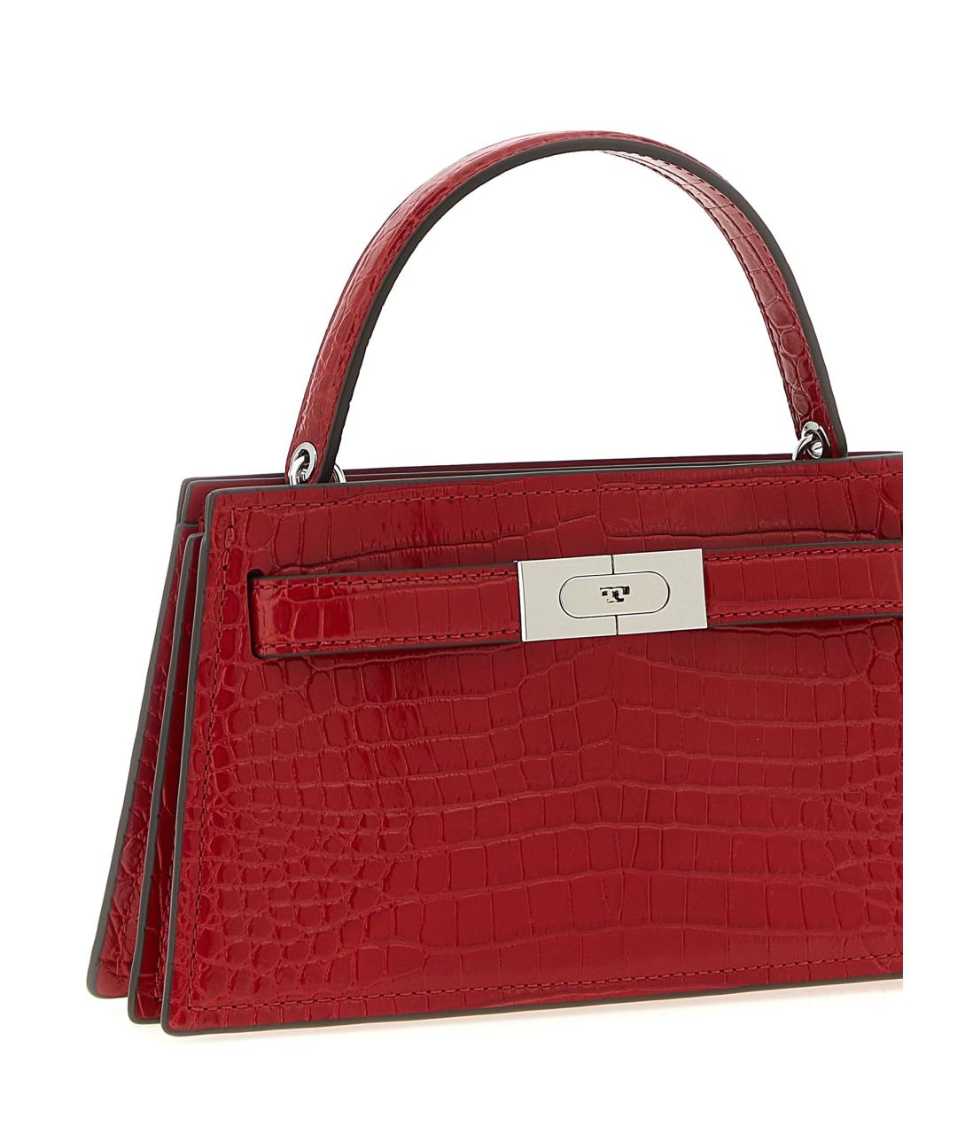 TORY BURCH Красная кожаная сумка тоут, фото 3