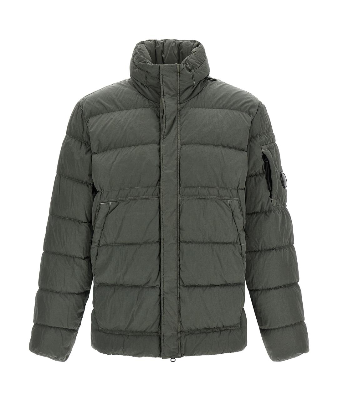 CP COMPANY Серый полиамидовый пуховик, фото 1