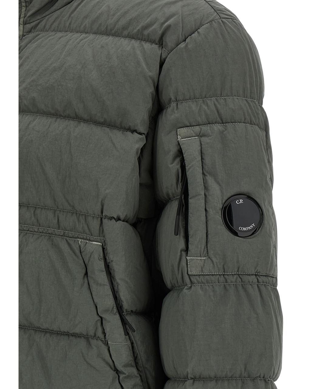 CP COMPANY Серый полиамидовый пуховик, фото 4
