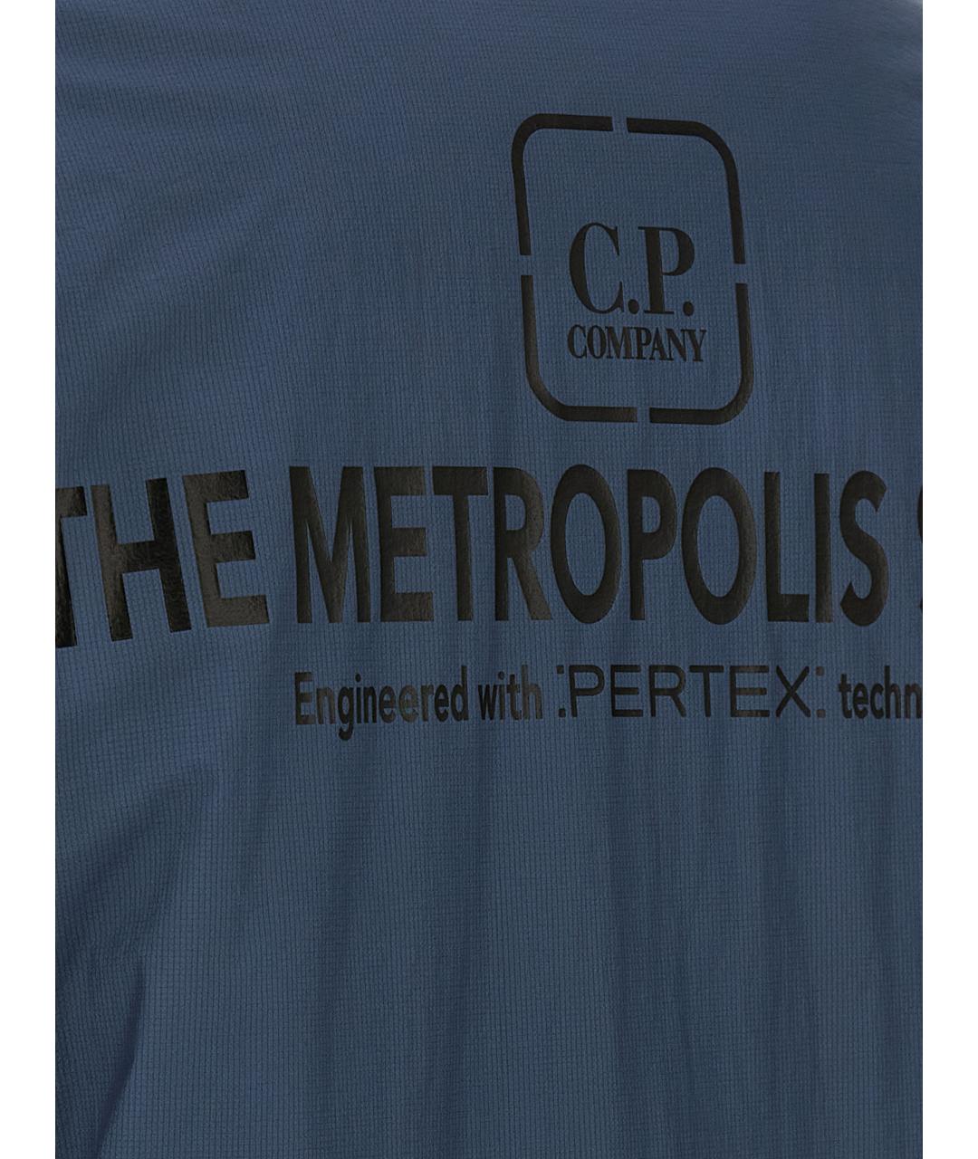 CP COMPANY Синяя полиамидовая куртка, фото 4