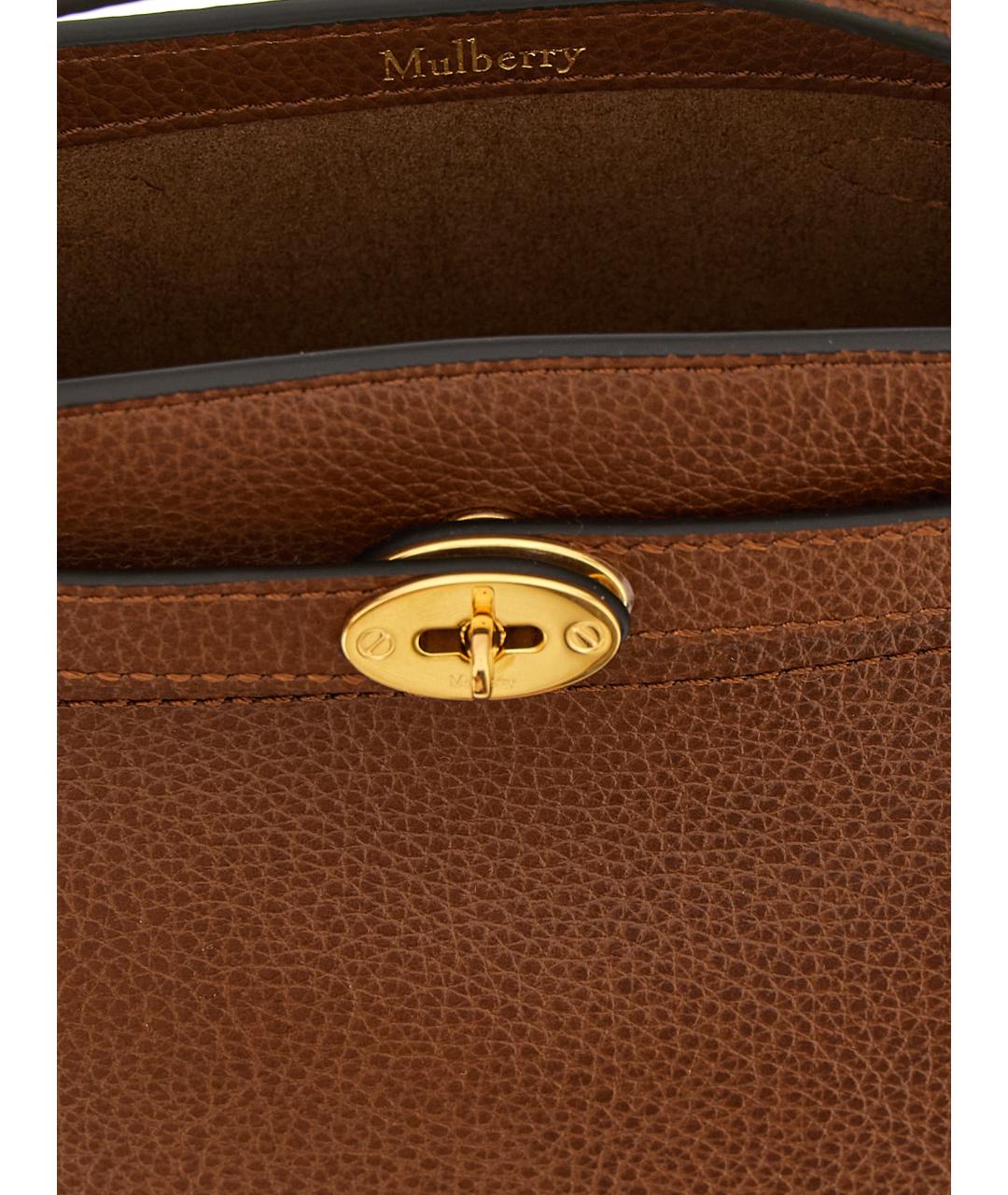 MULBERRY Коричневая кожаная сумка тоут, фото 4