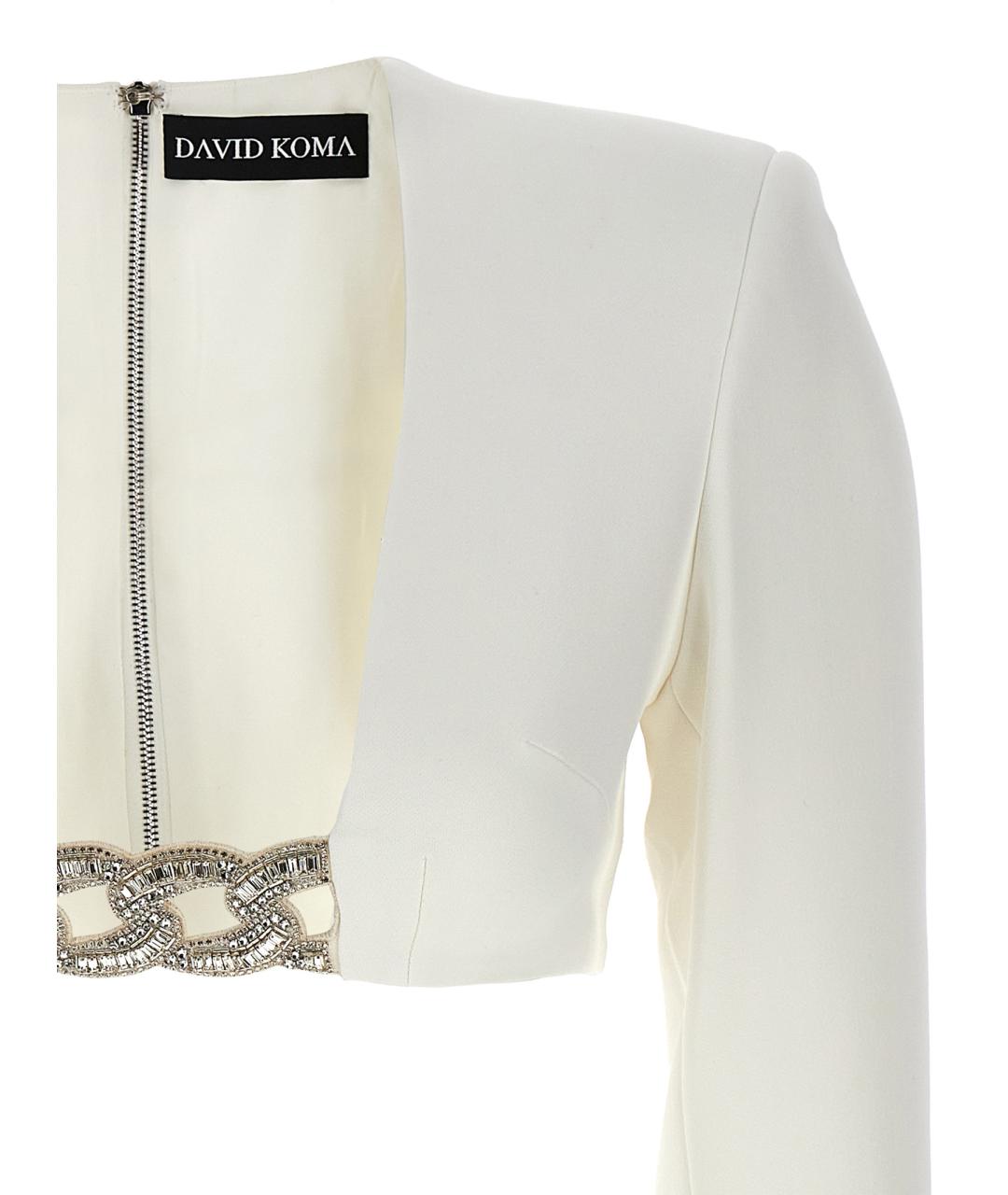 DAVID KOMA Белая блузы, фото 3