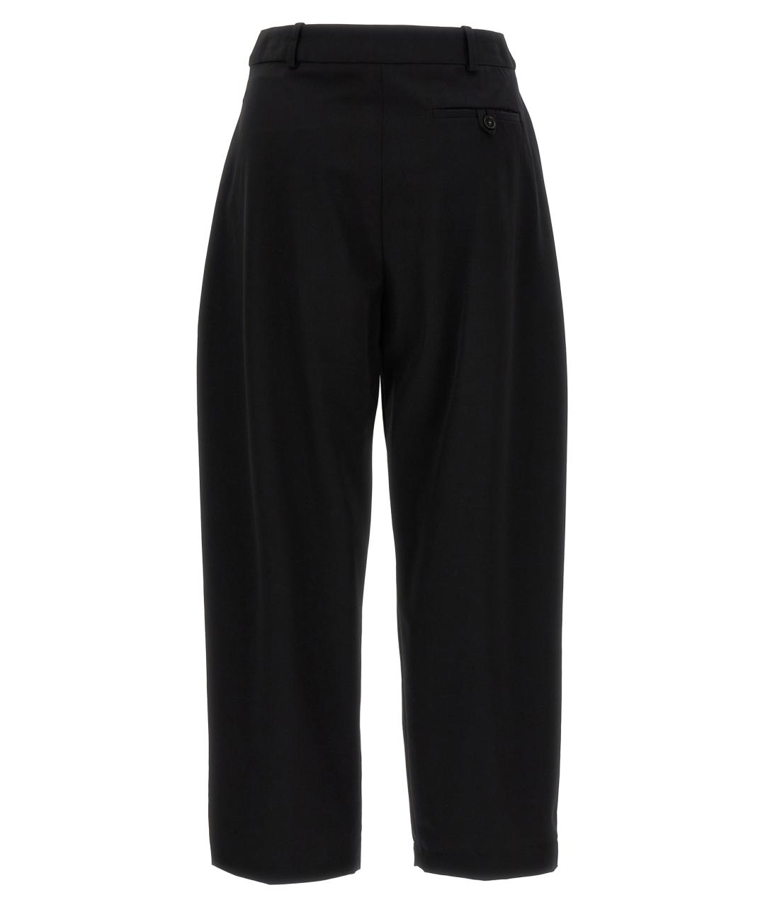 STELLA MCCARTNEY Черные шерстяные прямые брюки, фото 2