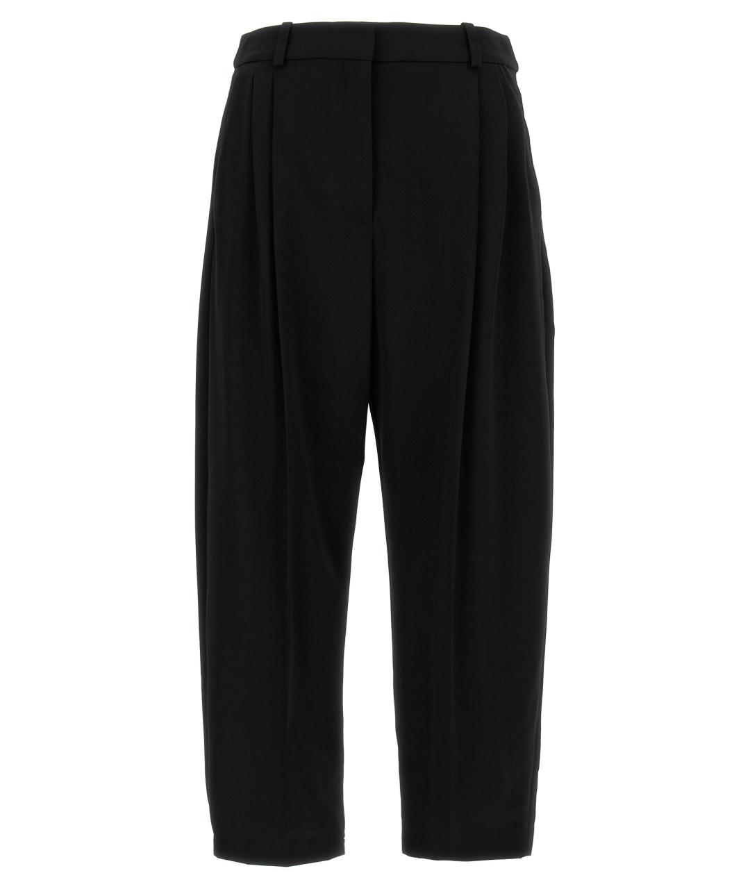 STELLA MCCARTNEY Черные шерстяные прямые брюки, фото 1
